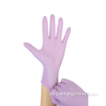 Guantes de nitrilo médico azul libre alimentado